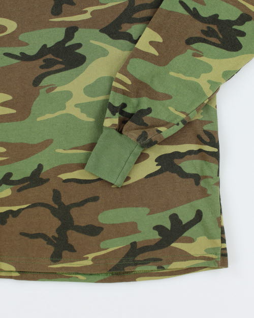 Vintage 2000's Camouflage Long sleeve T-Shirt - S