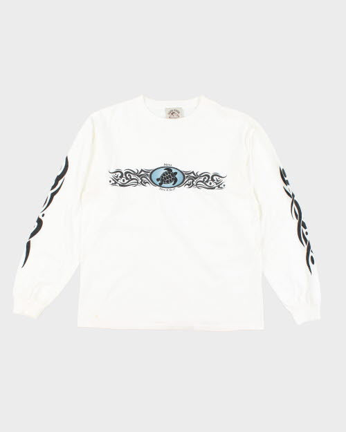 Vintage 2000's Maui Tribal Turtle Long-sleeved T-Shirt - L