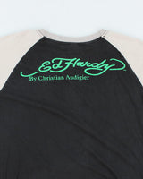 Vintage Y2K Ed Hardy Sequin Tiger Long-sleeved T-Shirt - XXL