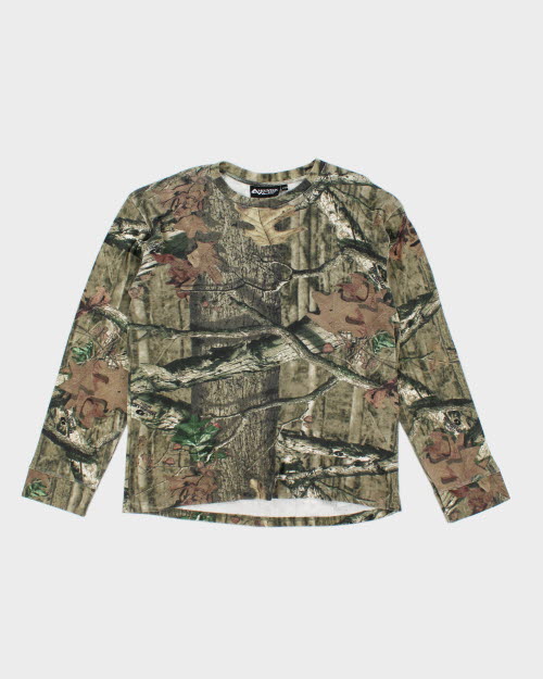 Vintage 2000's Real Tree Camouflage Long-sleeved T-Shirt - L