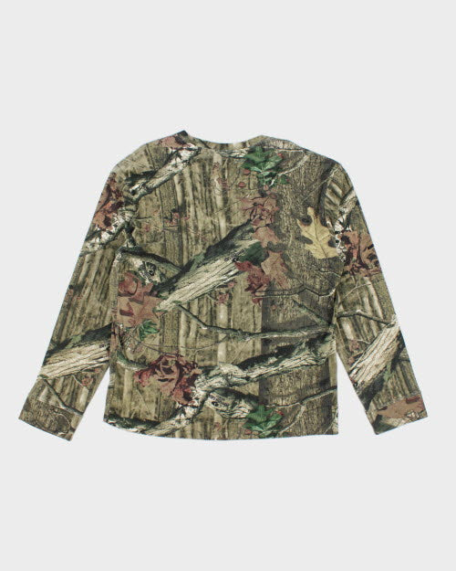 Vintage 2000's Real Tree Camouflage Long-sleeved T-Shirt - L