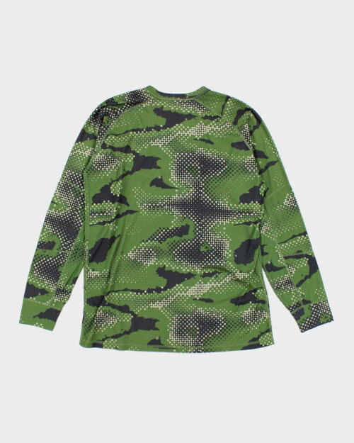 Vintage 2000's Burton Snowboarding Camouflage Long-sleeved T-Shirt - L