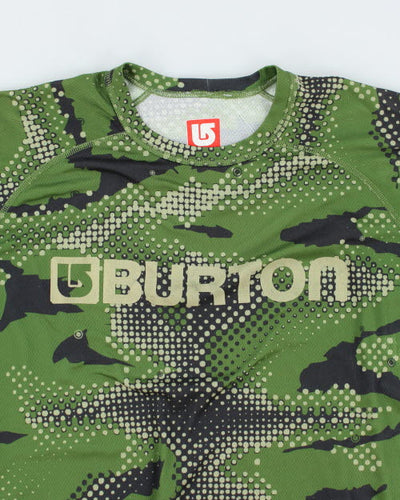 Vintage 2000's Burton Snowboarding Camouflage Long-sleeved T-Shirt - L
