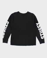 Vintage 2000's Stussy Skull Long-sleeved T-Shirt - M