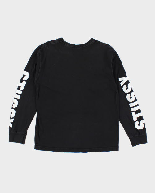 Vintage 2000's Stussy Skull Long-sleeved T-Shirt - M
