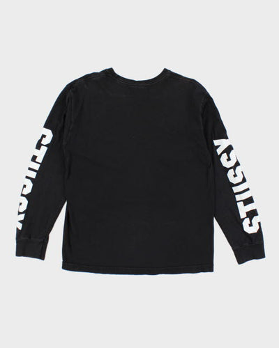 Vintage 2000's Stussy Skull Long-sleeved T-Shirt - M