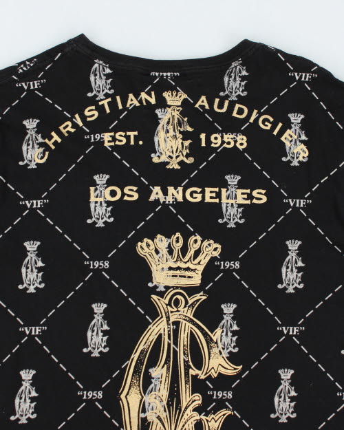 Vintage Y2K Ed Hardy Gothic Skull T-Shirt - XL