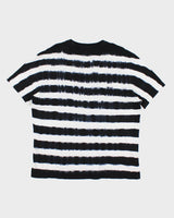 Vintage Guess LA Striped T-Shirt - XL