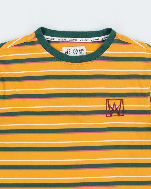 Welcome Skateboards Striped Long-sleeved T-Shirt - M