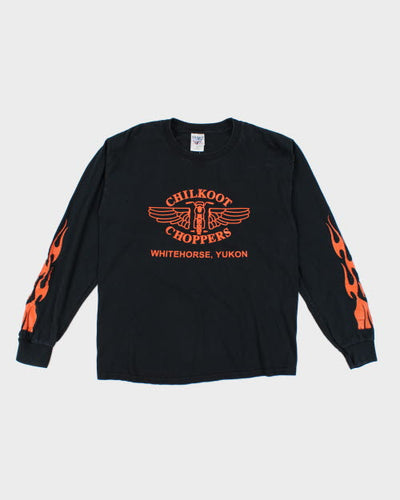 Vintage 2000's Chilkoot Choppers Biker Long-sleeved T-Shirt - M
