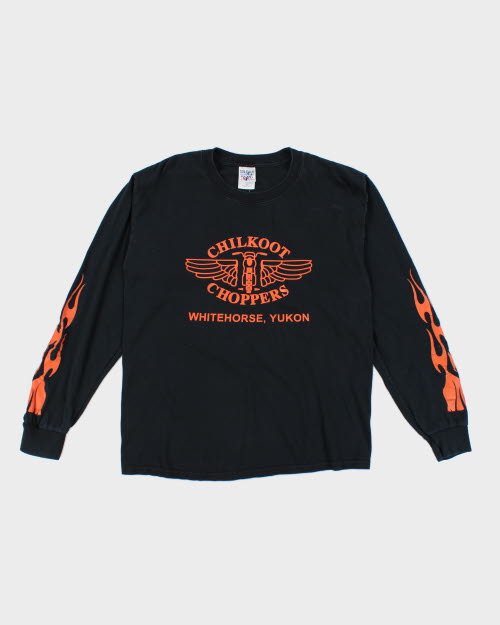 Vintage 2000's Chilkoot Choppers Biker Long-sleeved T-Shirt - M