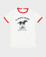 Vintage 80's Alberta Derby Ringer T-Shirt - M