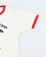 Vintage 80's Alberta Derby Ringer T-Shirt - M
