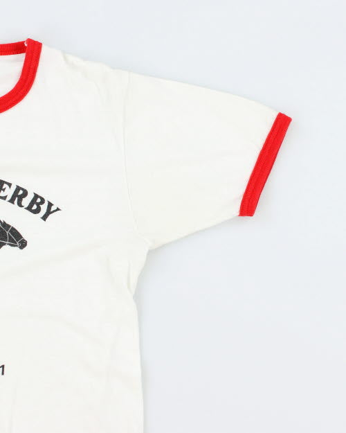 Vintage 80's Alberta Derby Ringer T-Shirt - M