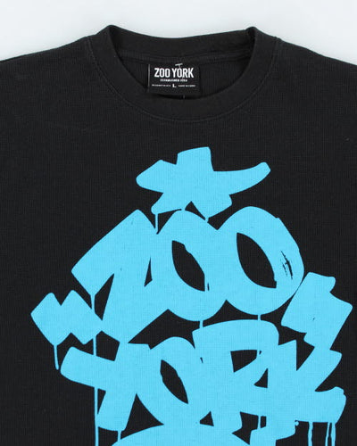 Vintage Zoo York Waffle Long-sleeved T-Shirt - L