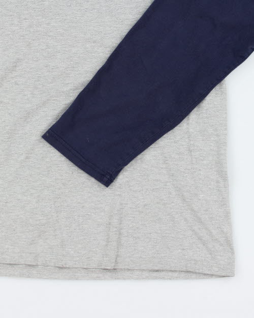 Vintage Y2K Nautica Double Layer Long-sleeved T-Shirt - XL