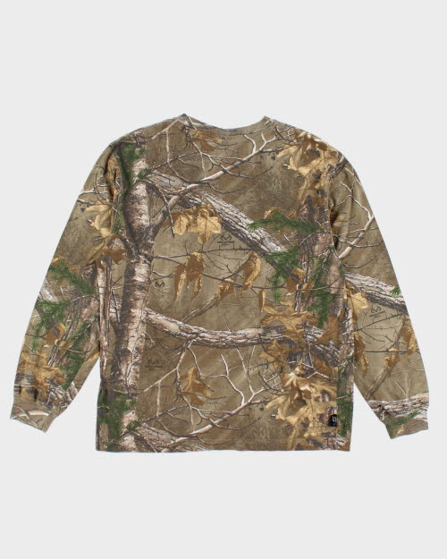 Vintage Real Tree Camouflage Long-sleeved T-Shirt - M