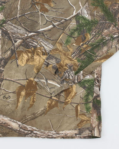 Vintage Real Tree Camouflage Long-sleeved T-Shirt - M