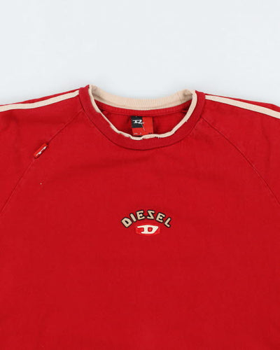 Vintage Y2K Diesel Bubble Print Long-sleeved T-Shirt - L