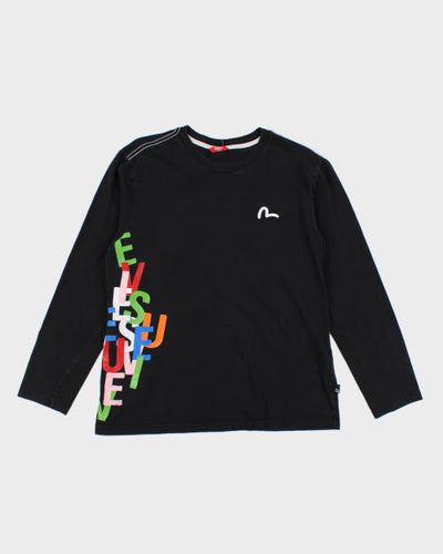 Vintage 2000's Evisu Multi Letter Long-sleeved T-Shirt - M