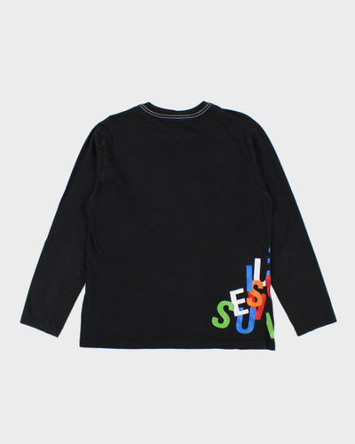Vintage 2000's Evisu Multi Letter Long-sleeved T-Shirt - M