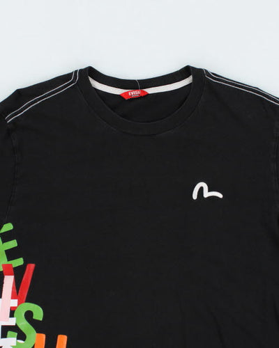 Vintage 2000's Evisu Multi Letter Long-sleeved T-Shirt - M