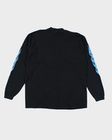 Vintage Y2K Flame Print Long-sleeved Shirt - XL