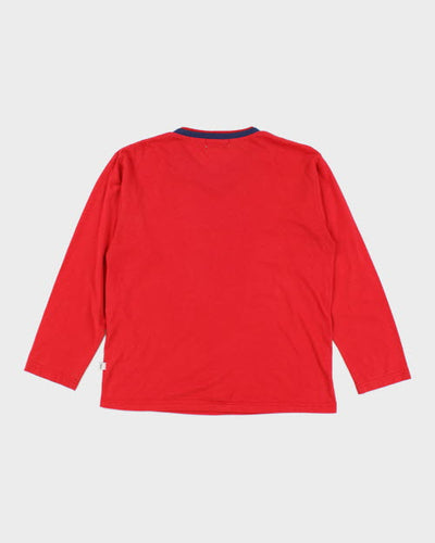Vintage Yves Saint Laurent V-Neck Long-sleeved T-Shirt - M