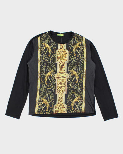 Vintage Versace Jeans Longsleeve Printed T-Shirt - L
