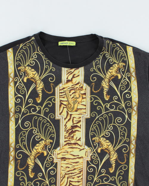 Vintage Versace Jeans Longsleeve Printed T-Shirt - L