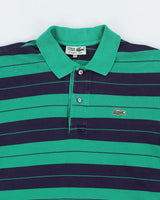 Vintage Lacoste Patterned Polo Shirt - M