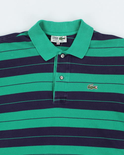 Vintage Lacoste Patterned Polo Shirt - M