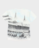 Vintage 90's Kentucky Derby All Over Print T-Shirt - XL