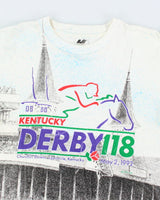 Vintage 90's Kentucky Derby All Over Print T-Shirt - XL