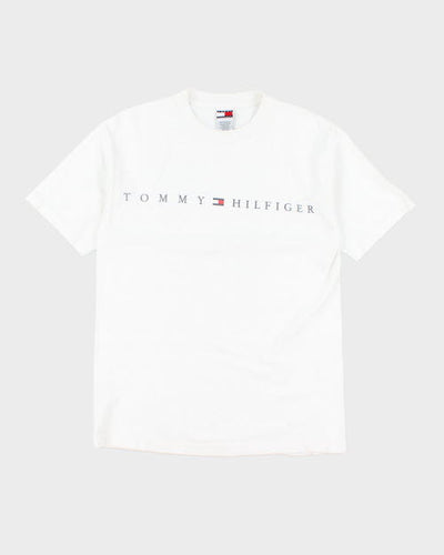 Vintage Y2K Tommy Hilfiger Centre Logo T-Shirt - M