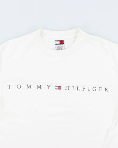 Vintage Y2K Tommy Hilfiger Centre Logo T-Shirt - M
