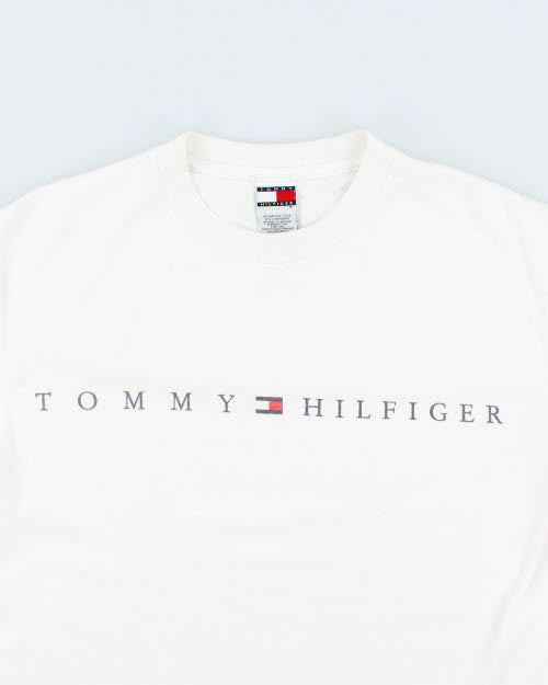 Vintage Y2K Tommy Hilfiger Centre Logo T-Shirt - M