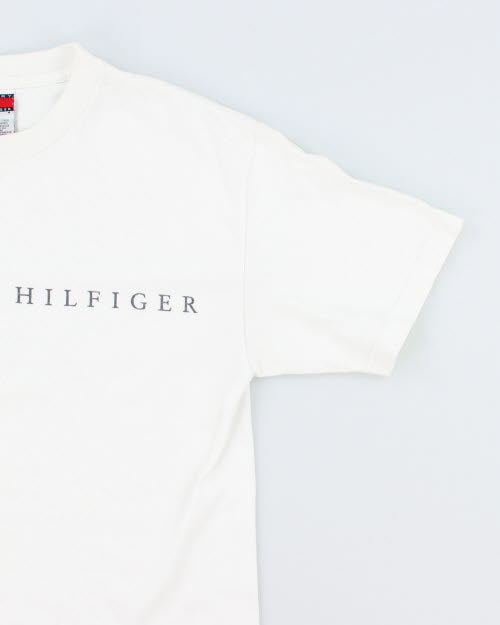 Vintage Y2K Tommy Hilfiger Centre Logo T-Shirt - M