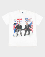 Vintage 90's Single Stitch Elton John &amp; Billy Idol Tour T-Shirt - L