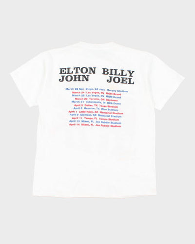 Vintage 90's Single Stitch Elton John & Billy Idol Tour T-Shirt - L