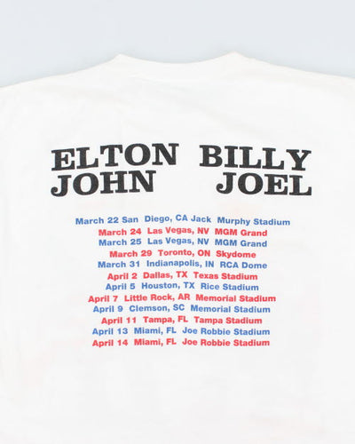 Vintage 90's Single Stitch Elton John & Billy Idol Tour T-Shirt - L