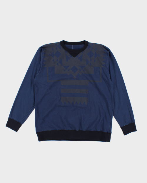 Vintage Japanese Sacai Geometric Long-sleeve T-Shirt - L