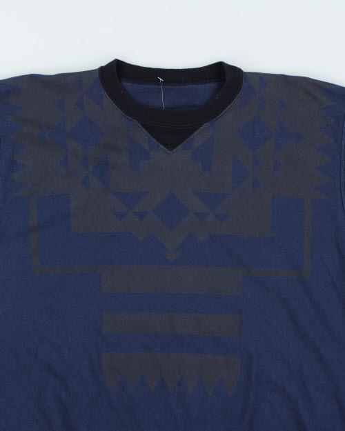 Vintage Japanese Sacai Geometric Long-sleeve T-Shirt - L