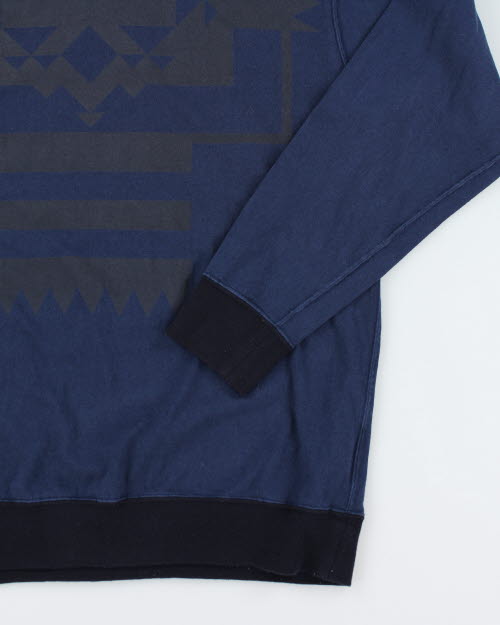 Vintage Japanese Sacai Geometric Long-sleeve T-Shirt - L