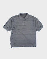 Vintage 2000's Descente Patterned Polo Shirt - M