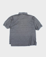 Vintage 2000's Descente Patterned Polo Shirt - M