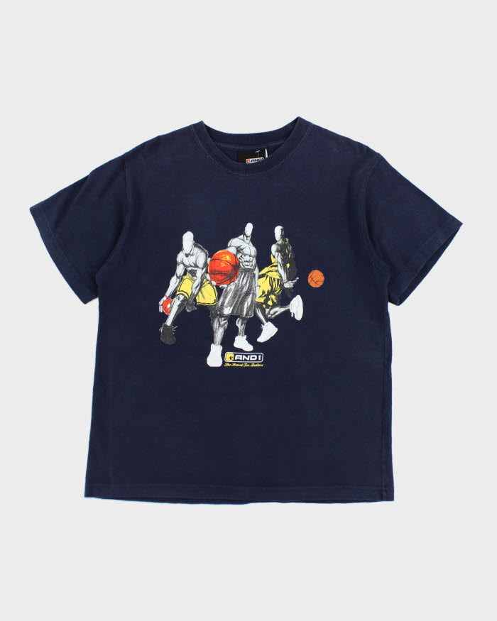 Vintage 2000's And1 Basketball Graphic T-Shirt - L