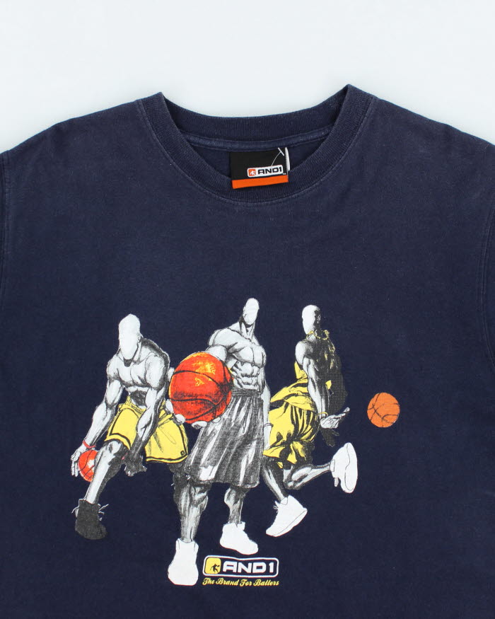 Vintage 2000's And1 Basketball Graphic T-Shirt - L