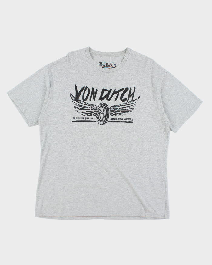 Vintage Y2K Von Dutch Oversized Graphic T-Shirt - XXL
