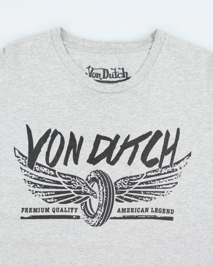 Vintage Y2K Von Dutch Oversized Graphic T-Shirt - XXL